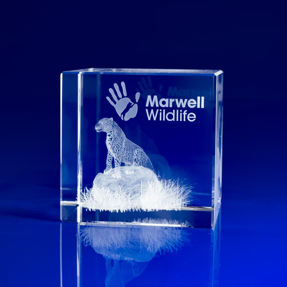 Cube Award - 3D Crystal Art, Corporate gifts paperweights, corporate event day giveaways, event day gifts, corporate experience gifts, corporate day gifts, crystal paperweights, crystal engraved paperweights, engraved 3D gifts, glass paperweights,