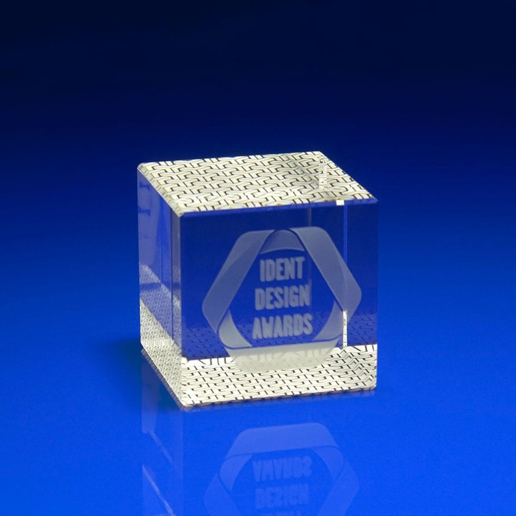 Full Colour Printed Paperweight - Cube shape
