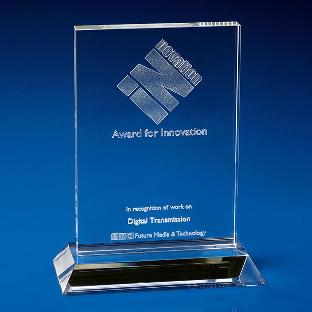 Ice Clear Crystal Award, corporate awards, Corporate crystal Awards, corporate promotional gifts, crystal art glass, corporate recognition awards, business awards, glass awards, glass corporate awards