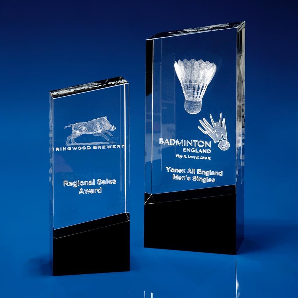Monochrome, Crystal Glass, Glass Awards, 3D crystal art, 3D glass art,